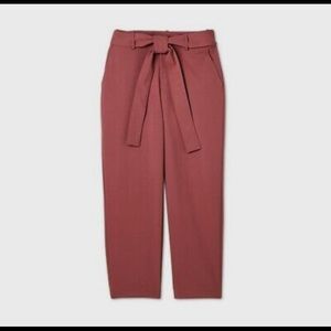 Target A New Day Pink High Waist Paper Bag Pants